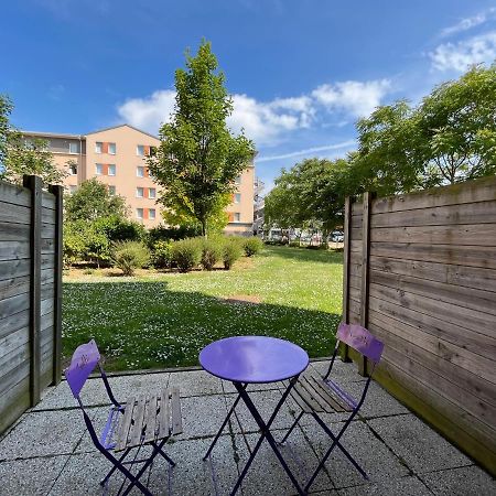 Acajou, Studio Avec Terrasse Et Parking Prive Caen Dış mekan fotoğraf